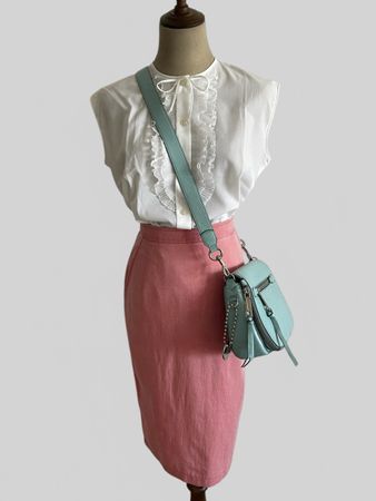 Vintage Bluse Weiss – Romantischer Rüschen-Look Gr. 42