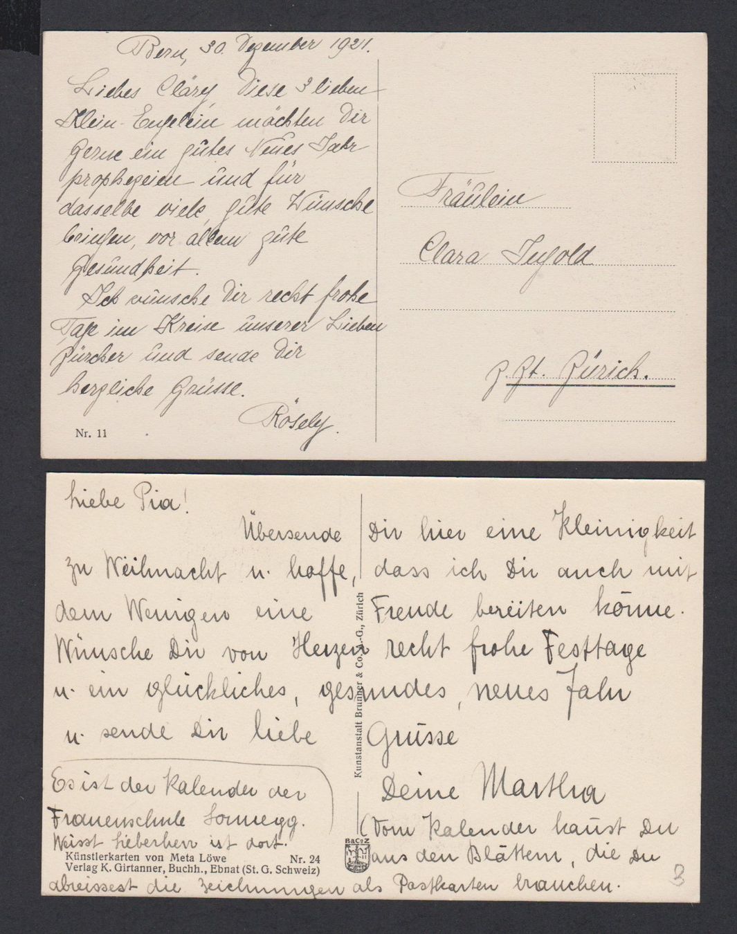 Cartes postales: Meta Löwe   -   8 versch. alte Ansichtskarten – D'occasion à Vitznau par Ropaku 3