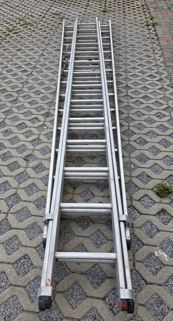 Zarges Leitern: Zarges 3 x 14 Leiter Aluleiter 3x14 – Gebraucht aus Stein SG von nxr_vzv9 5