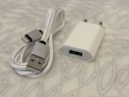 💛 Ladestecker & Kabel - USB - beides NEU mit Schutzfolie