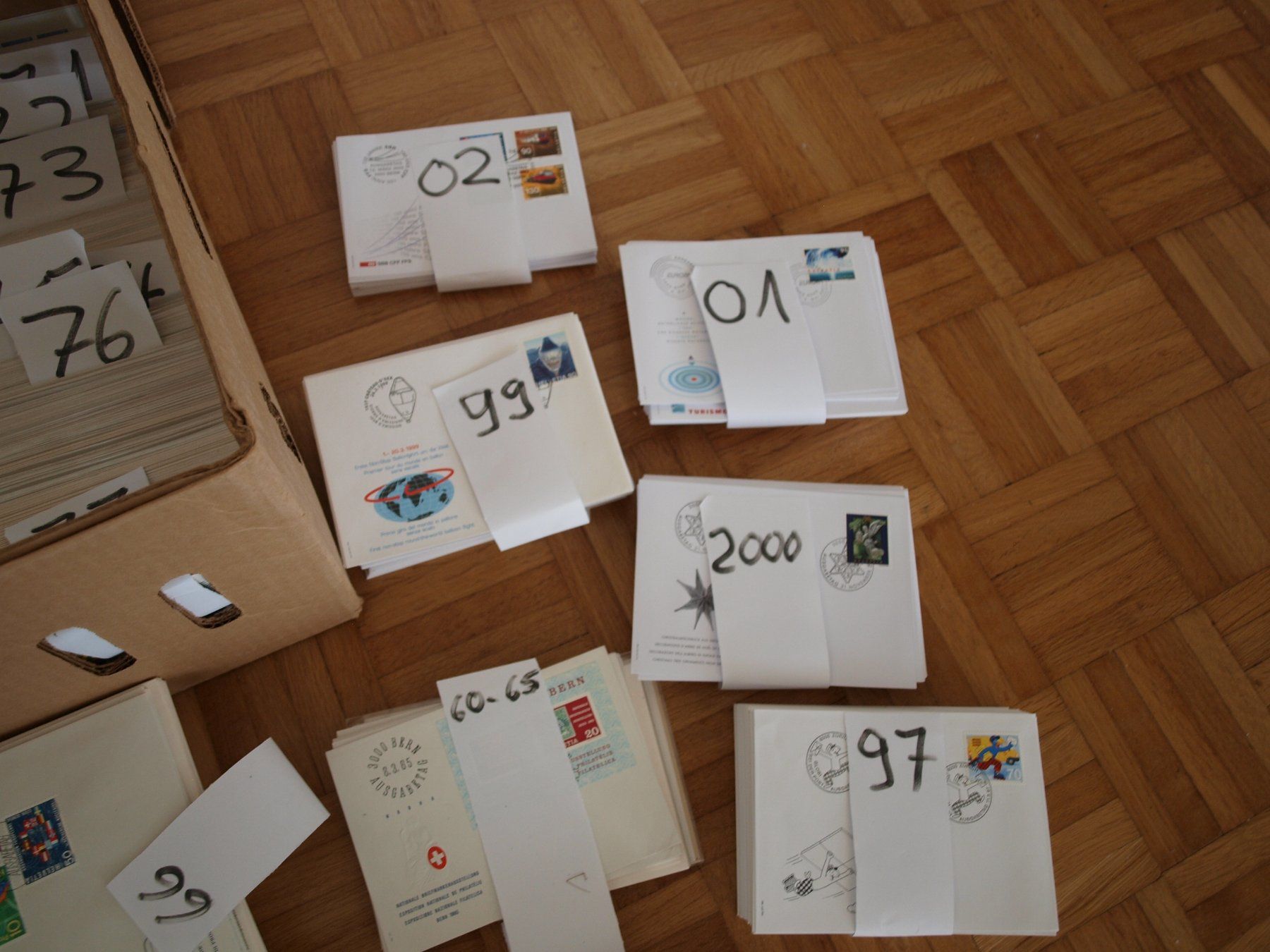 Alle Briefmarken: FDC Briefe  einige von 1960 bis ca 2001 siehe Bilder – Gebraucht aus Aarau von Marcele0 2