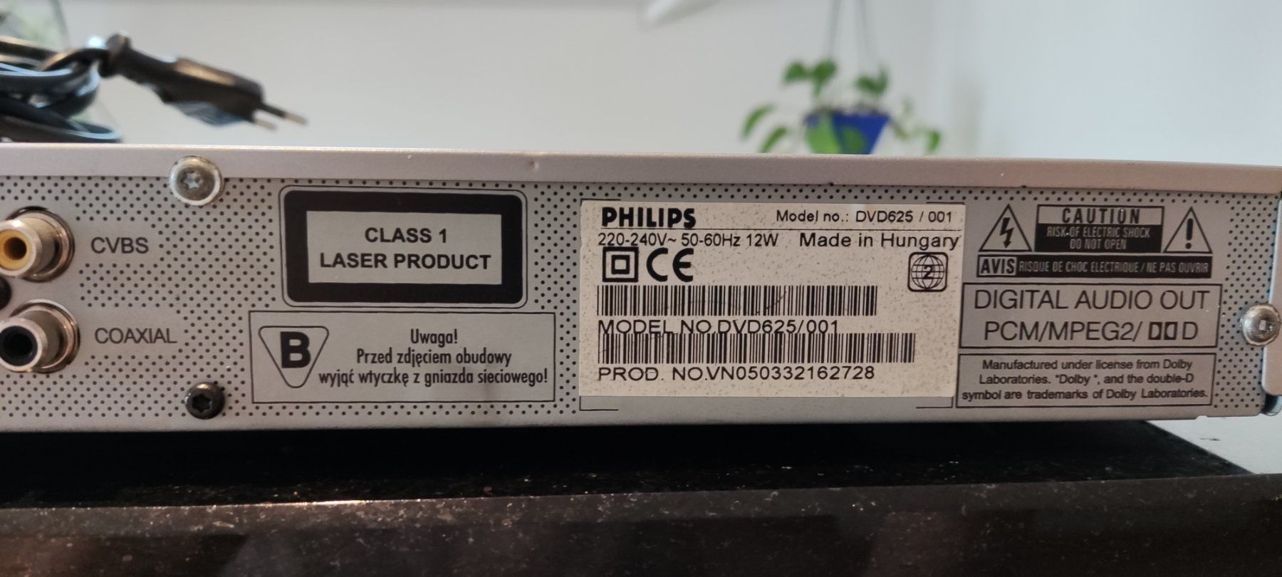 Philips Lettore multimediale & Streamer: DVD Player DVD625 von PHILIPS – Usato da Schongau venduto da Retro_Shop 5
