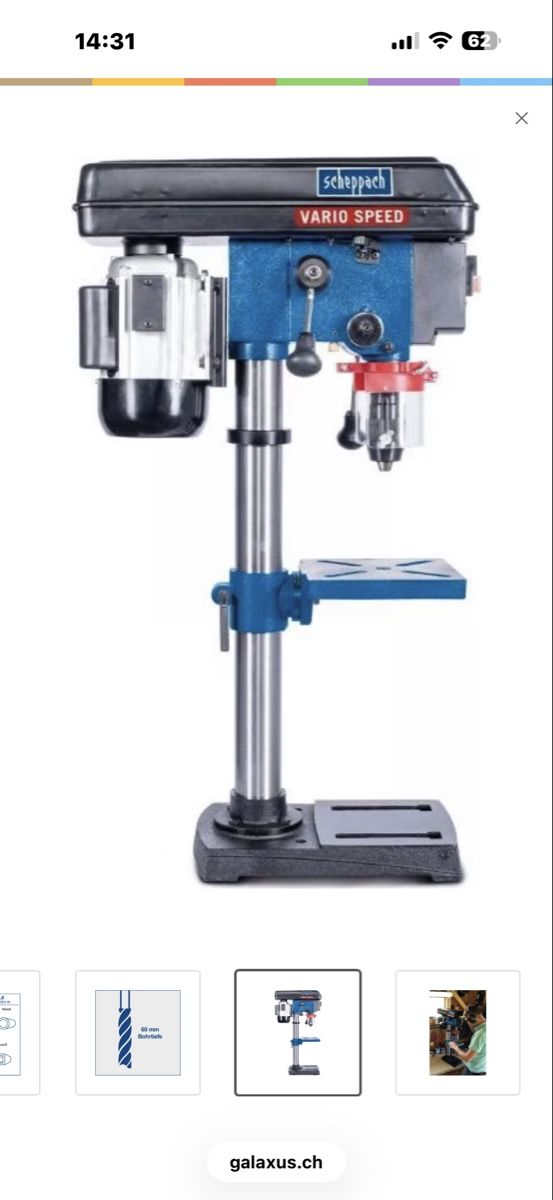 Scheppach Trapani: Perceuse d'établi Scheppach Vario Speed, laser, précise – Nuovo (secondo la descrizione) da La Chaux-de-Fonds venduto da cra_8f9q