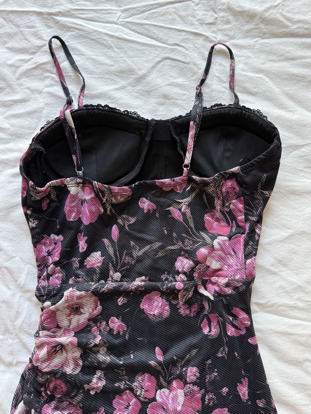 Vestiti: Schwarzes geblümtes Kleid CIDER – Usato da Zürich venduto da len_hhz2 3
