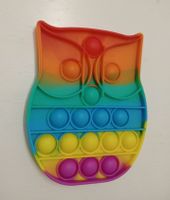Pop It Eule Regenbogen - Antistress Spielzeug für Kinder