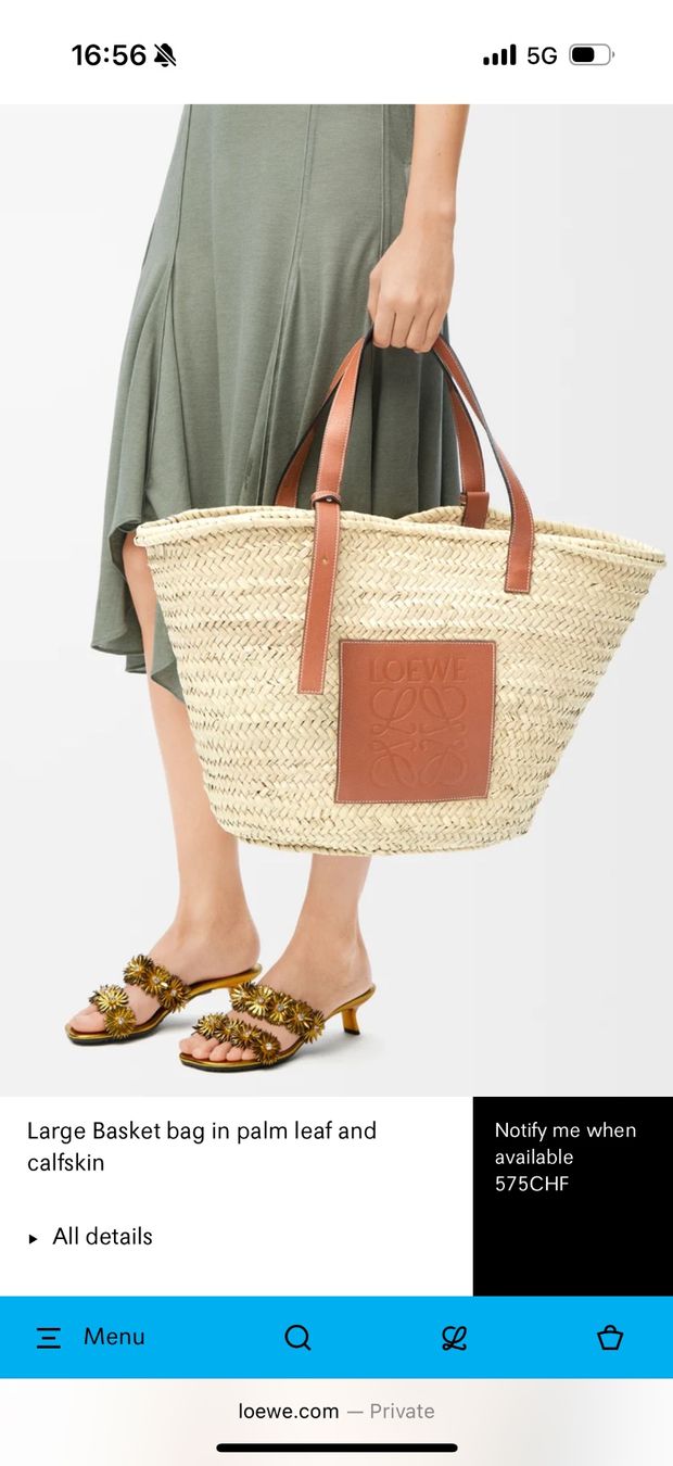 Borse da donna: LOEWE Korbtasche, gross – Nuovo e nell'imballaggio originale da Zollikon venduto da sba_5tf2 7