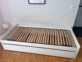 Bett ausziehbar 2x 90x200 cm