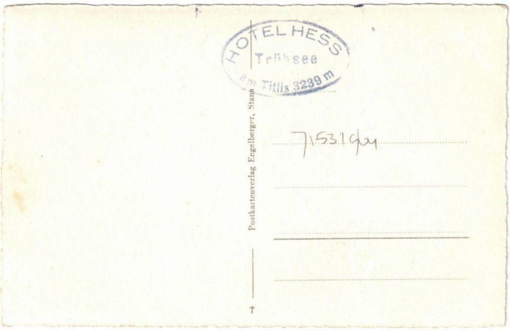 Cartoline postali: Engelberg - Skilift Trübsee--Jochpass – Usato da Binningen venduto da Mountainrider 1