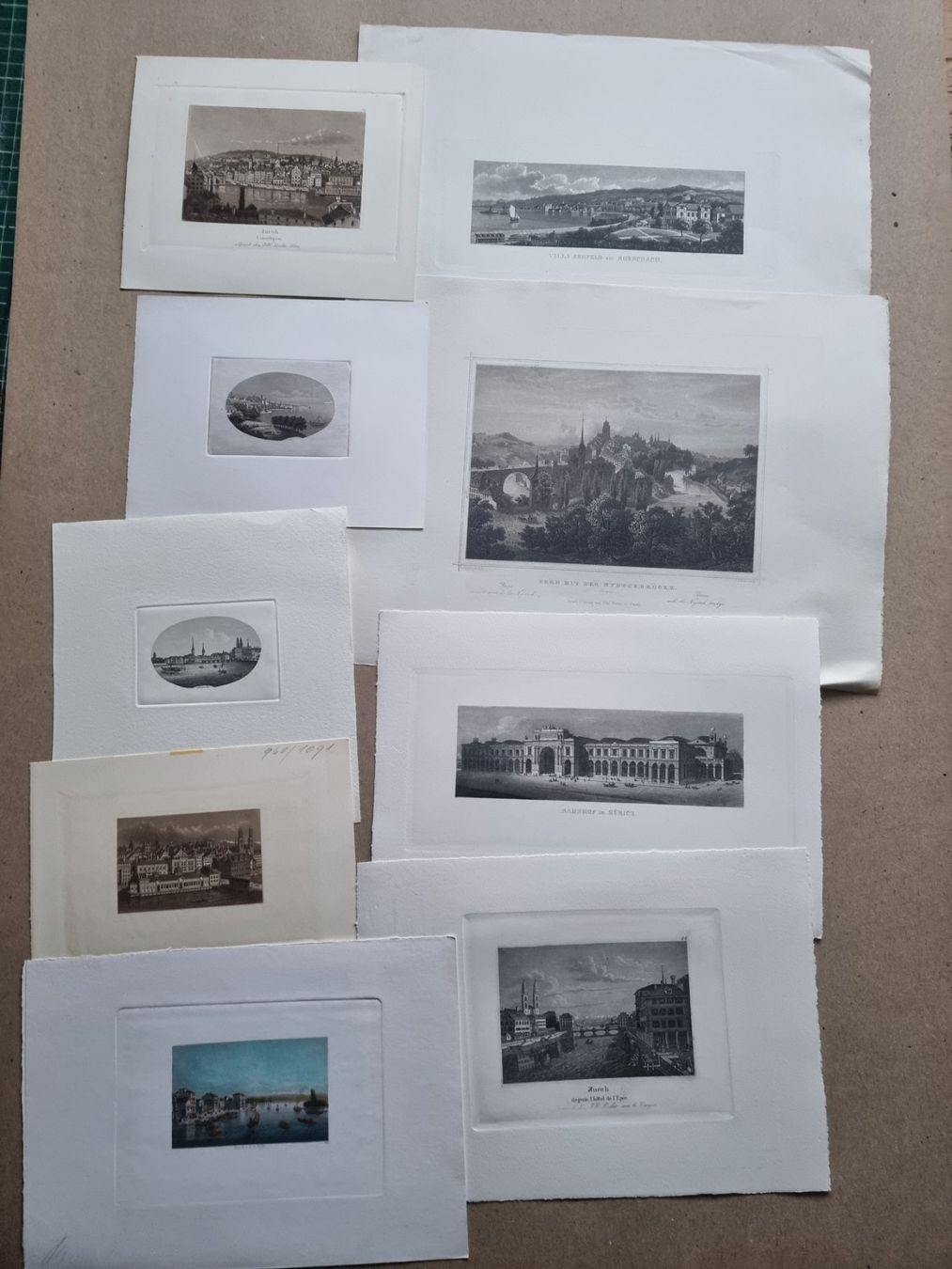 Gravures: POSTEN 17 STICHE DIV.SCHWEIZ UND GRÖSSE – D'occasion à Gersau par grafik-kunst 1