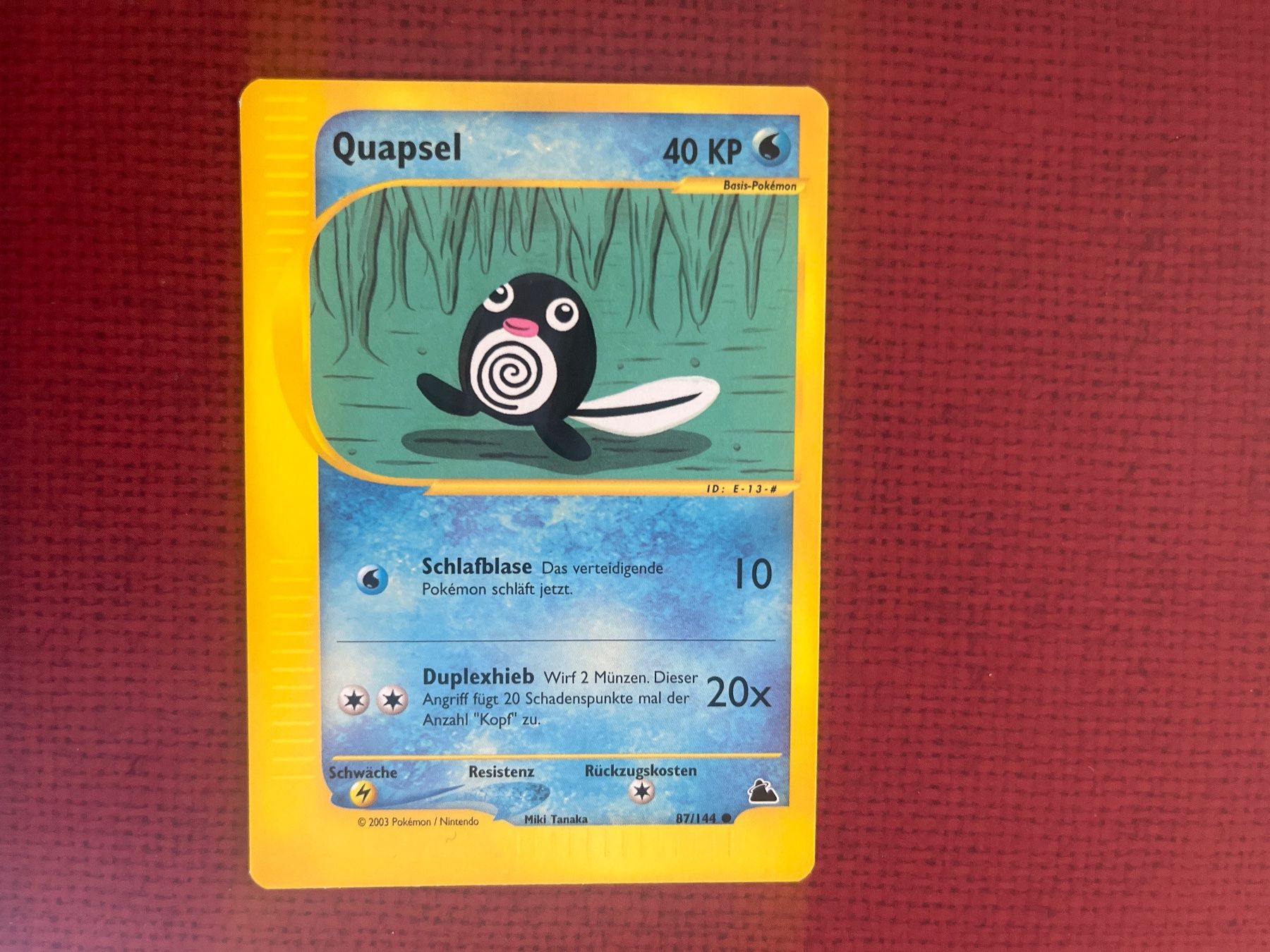 Pokémon Carte collezionabili: Pokemon Quapsel Skyridge Deutsch – Usato da Wabern venduto da Collectfun