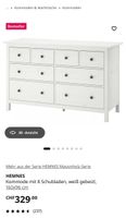HEMNES Kommode 8 Schubladen weiss gebeizt 160x96cm