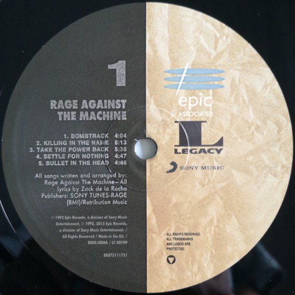 Schallplatten: Rage Against The Machine – Rage Against The Machine – Neu und originalverpackt aus Brittnau von Zibu 2