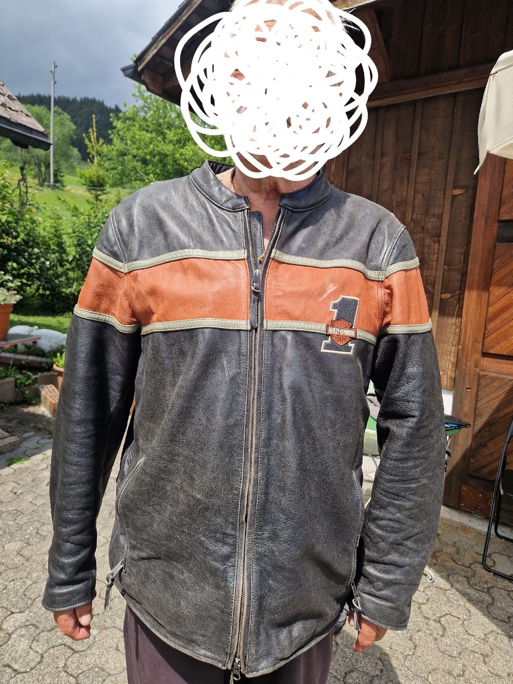 Harley-Davidson Giacche: Motorradjacke Leder Harley Davidson 3XL – Usato da Wilen (Sarnen) venduto da Ponok 1