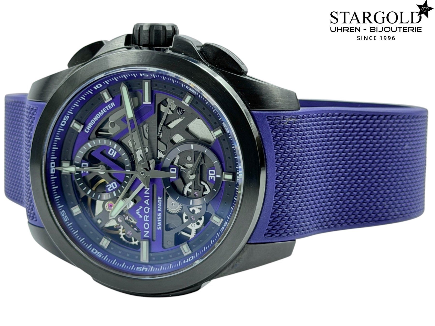 Norqain Orologi: Norqain Independence Skeleton Chrono - NNT3200C/P320 – Usato da Zürich venduto da Stargold-Uhren 1