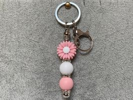 Schlüsselanhänger / Taschenanhänger Blume – Handgemacht - 02