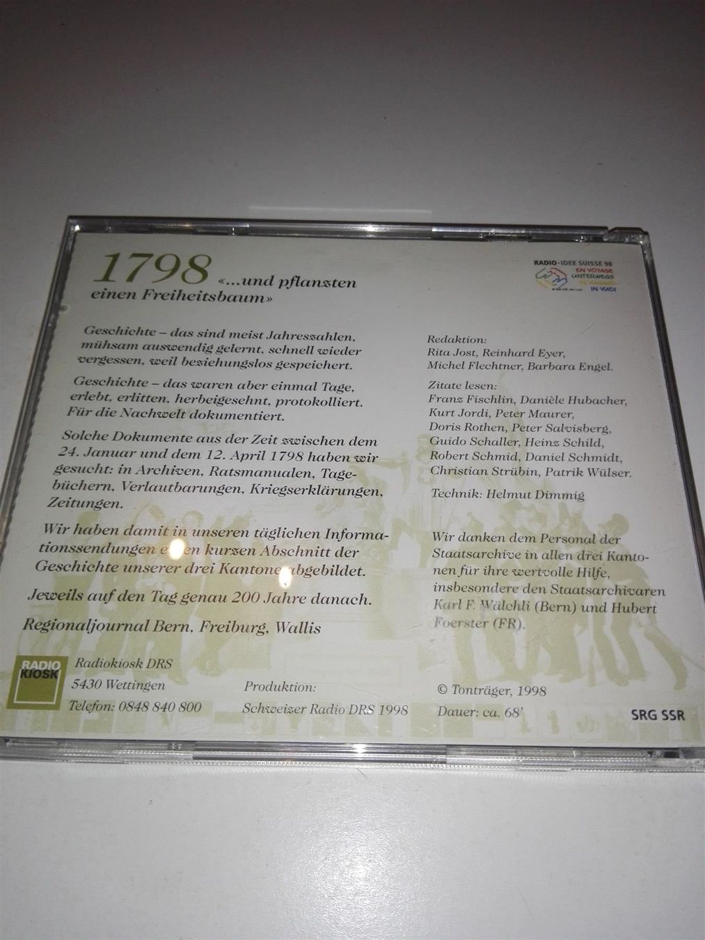 Audiolibri: 1798 ...und pflansten einen Freiheitsbaum – Usato da St. Gallen venduto da elk2021 6