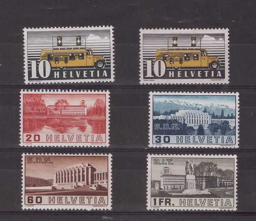 Tutti i francobolli: Briefmarken Schweiz 1937/38 ungebraucht – Nuovo (secondo la descrizione) da Neuhausen am Rheinfall venduto da michip
