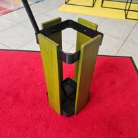 Vintage 1970 Umbrella-Stand Schirmständer im Kult grün