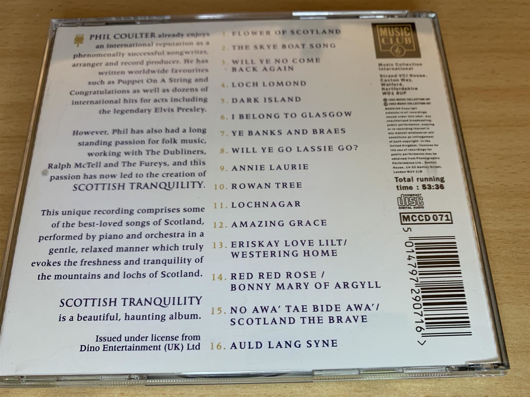 CD: Phil Coulter – Scottish Tranquility – Usato da Rikon im Tösstal venduto da Alpenmutz 1
