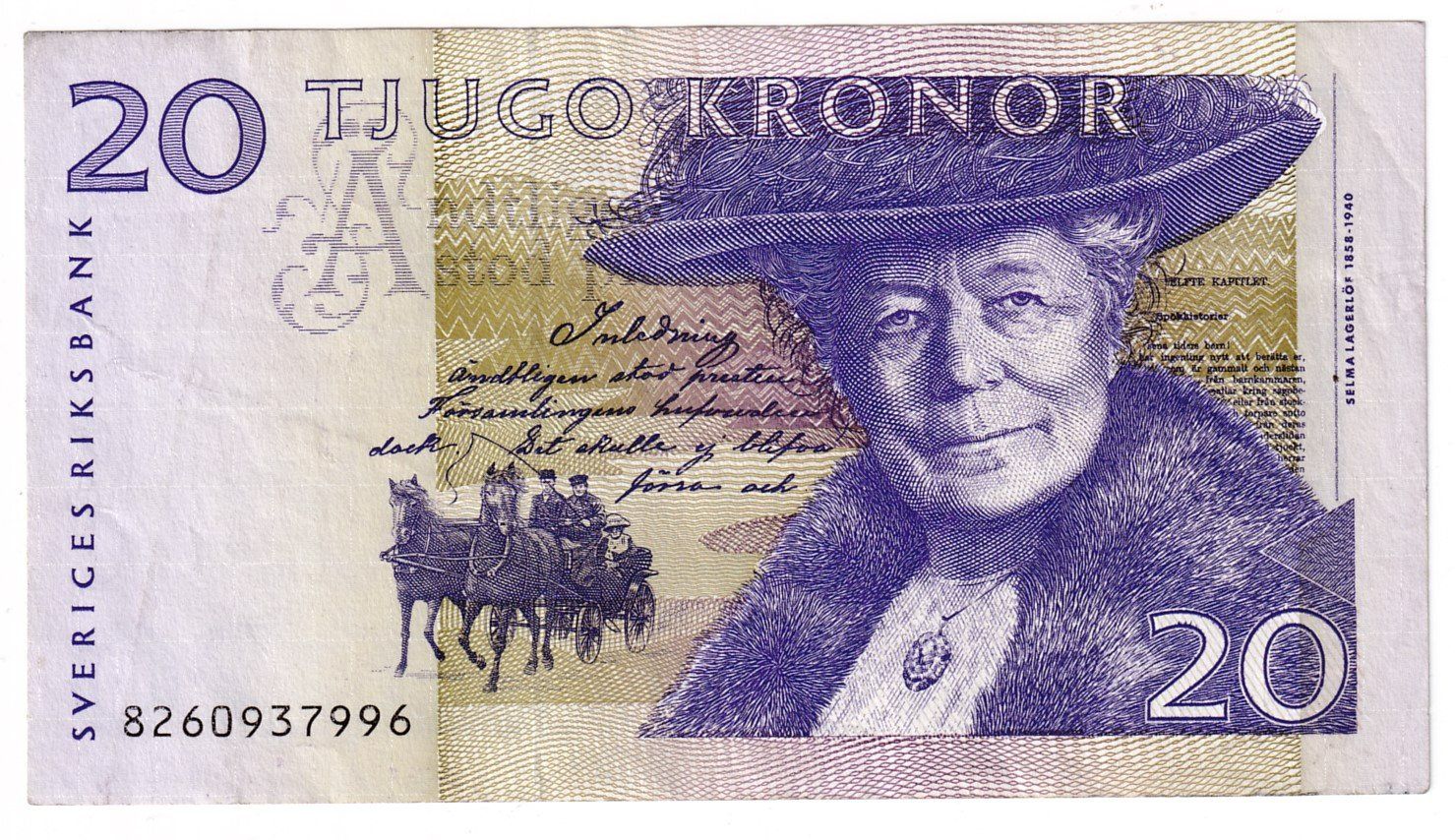 Banconote: Banknote Schweden 20 kronor – Usato da Neuchâtel venduto da karlpierrino