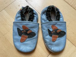 Kinder-Finken Leder blau CAROZOO