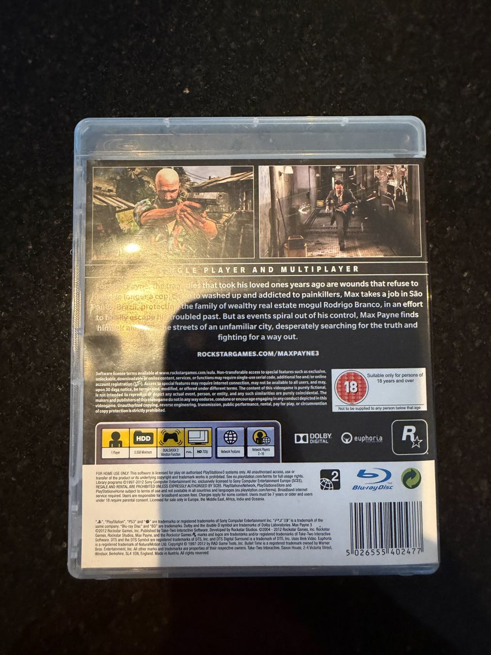 Jeux: Max Payne 3 - PS3 - Playstation 3 – D'occasion à Höri par PSMarinho 3