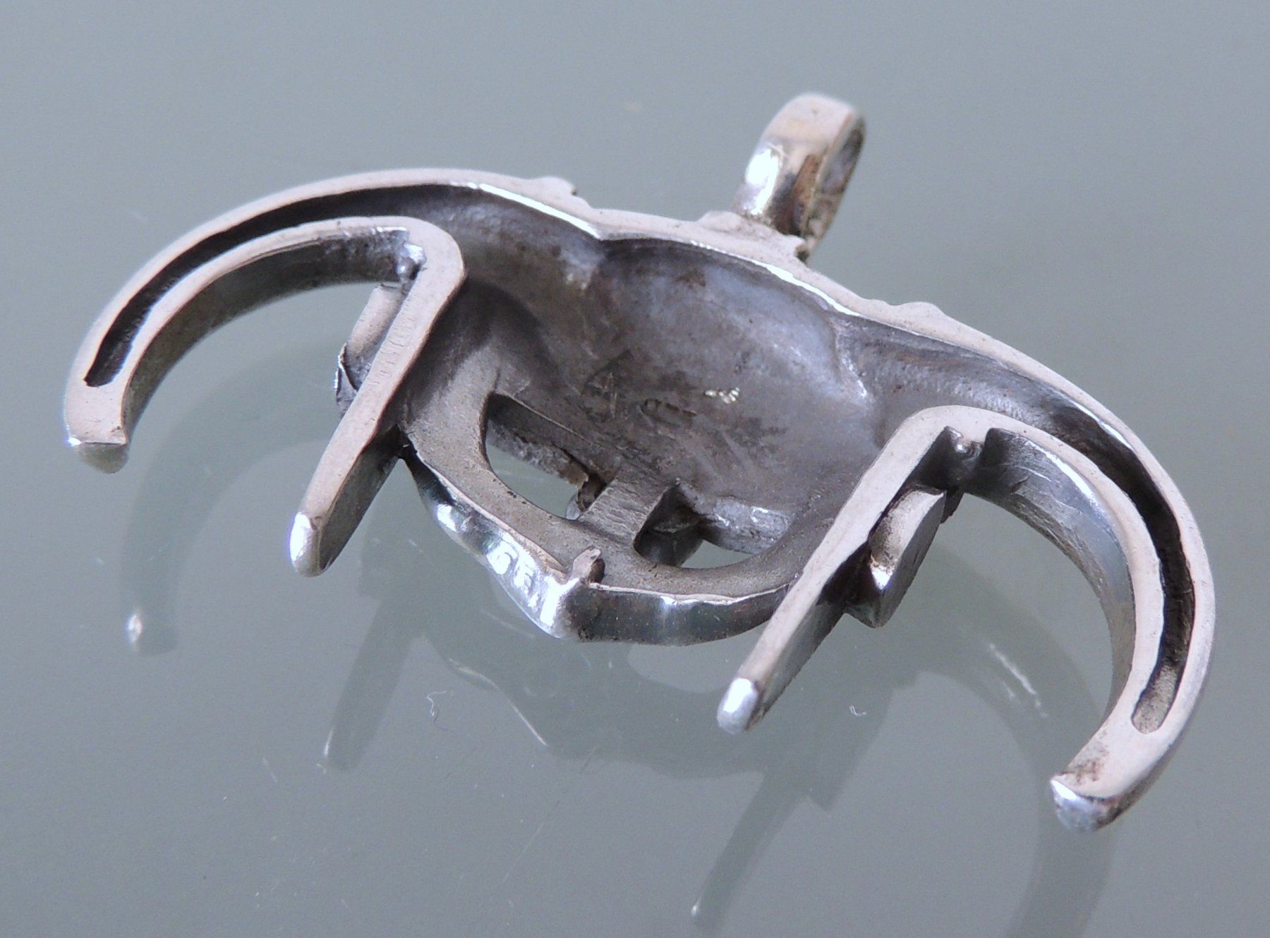 Ciondoli: Silber 925 Anhänger 46 mm Wikinger Hörnerhelm – Nuovo (secondo la descrizione) da Waldenburg venduto da schaller707 6