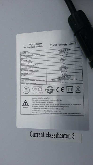 Panneaux solaires: Solarmodul 250W RSM-60-6-250P – D'occasion à Möhlin par Kartalsinan 8