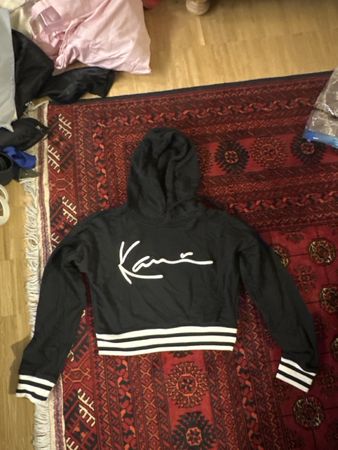 Karl Kani Kapuzenpullover schwarz Grösse S Baumwolle mix