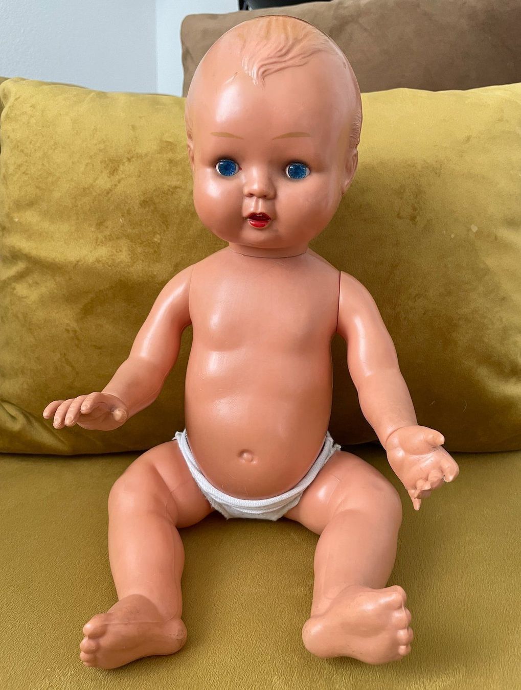 Puppen: alte Kinderpuppe mit Kipp-Augen – Gebraucht aus Dagmersellen von Arcticsnow2017 2