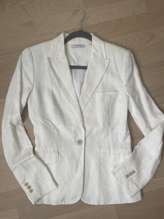 Weisser Blazer Leinen Globus Gr. 36 - Sommer 100% Leinen