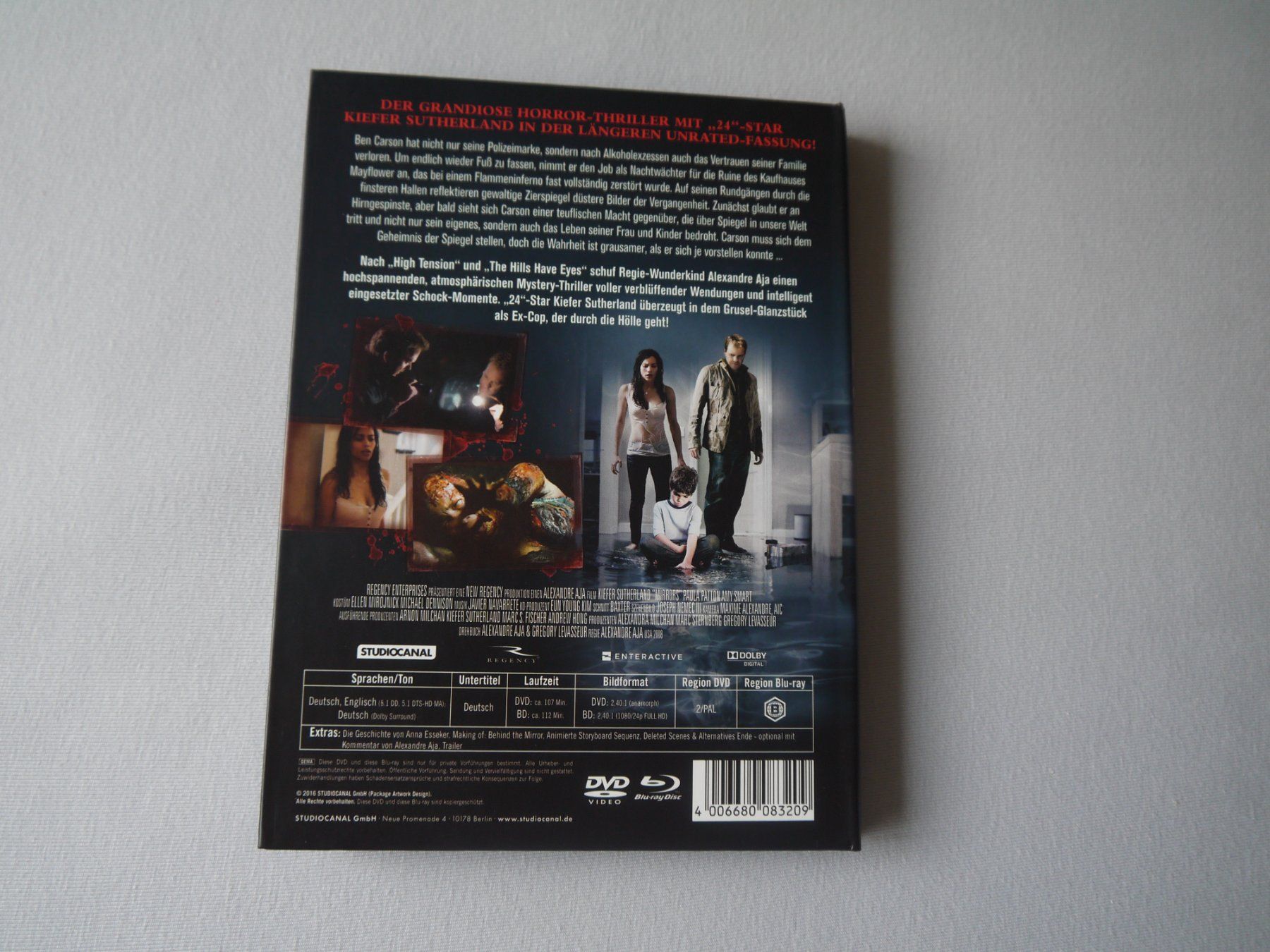 Tutti i DVDs: MIRRORS(2008) - Mediabook - Extended Cut – Usato da Hagendorn venduto da Blaf 4