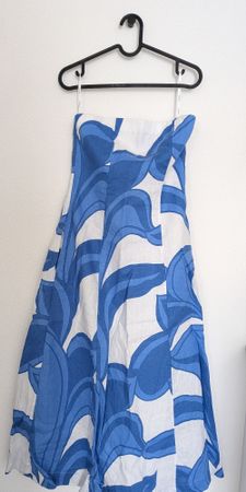 Kookai Blue and White Summer Maxi Dress