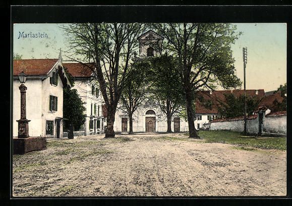 Cartoline postali: AK Mariastein, Blick zur Kirche – Usato da Berlin venduto da bartko-reher