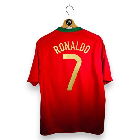 Original 2008-10 Portugal Home Trikot Ronaldo