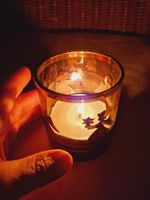 Windlicht Weihnachten Engel mit Stern braun/silber
