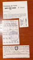 Ww1 1919 carte coupon rationnement Rationierung