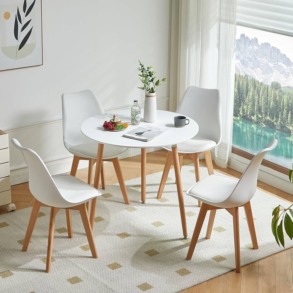 Tavoli: Table ronde  Chêne partiellement massif - Blanc - – Usato da Vevey venduto da ist_lnl6 1