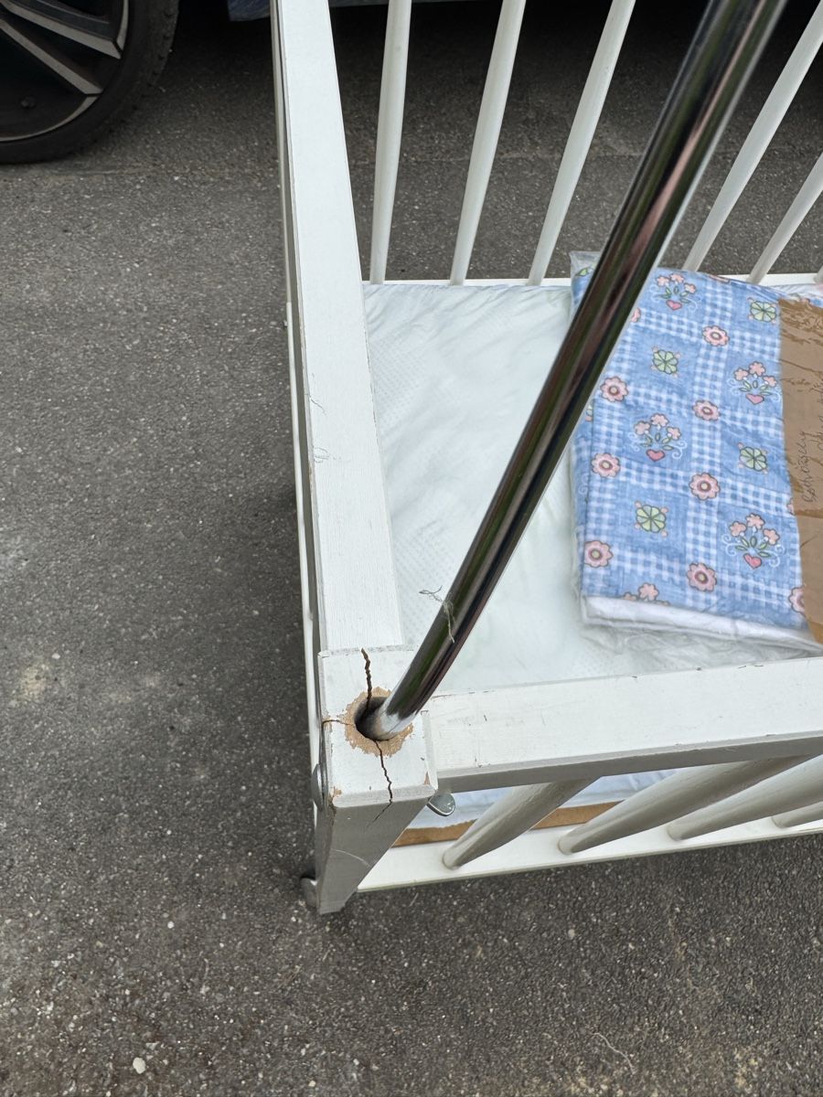 Letti: Babybett, Weiss, mit Rollen – Usato da Benglen venduto da Osi123 3