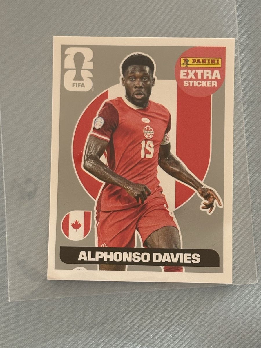 Panini Carte collezionabili: Alphonso Davies extra Panini  WM 2026 – Nuovo (secondo la descrizione) da Luzern venduto da jas_bd2h