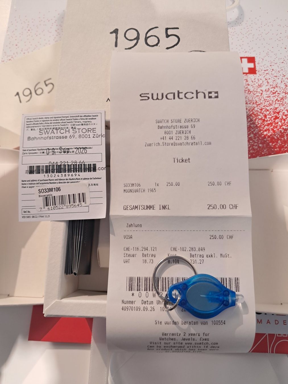 Swatch Orologi: Swatch x Omega Moonswatch 1965 – Nuovo e nell'imballaggio originale da Niederhasli venduto da zvb_fgn2 9