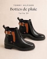 Tommy Hilfiger bottes de pluie noires taille 39
