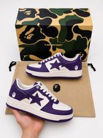 BAPE STA Purple White mit Box – Gr. 42