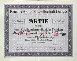 Kamm AG Brugg - 1918