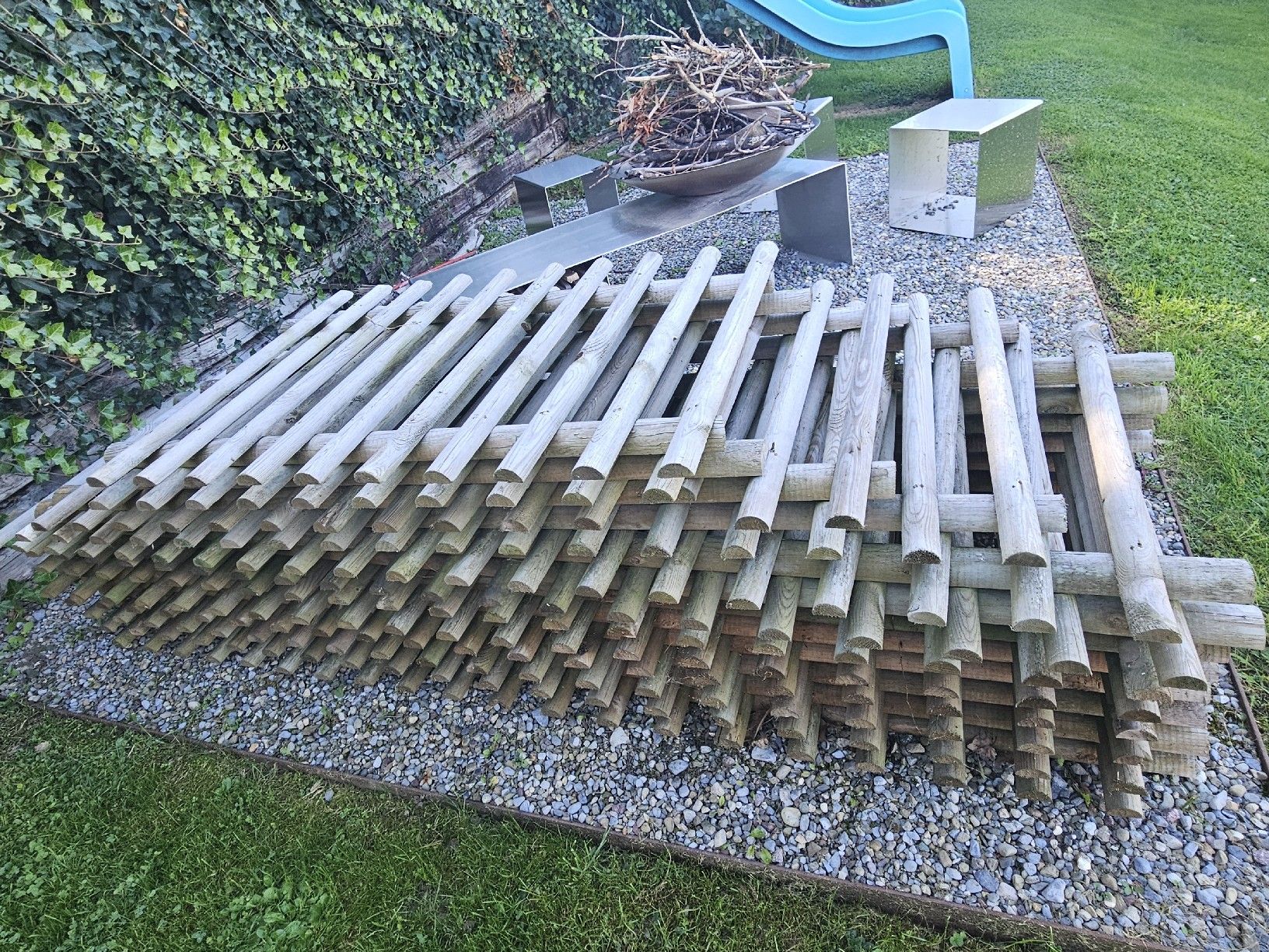 Sichtschutz: Senkrechtzaun Kiefer – Gebraucht aus Edlibach von Ps198 2