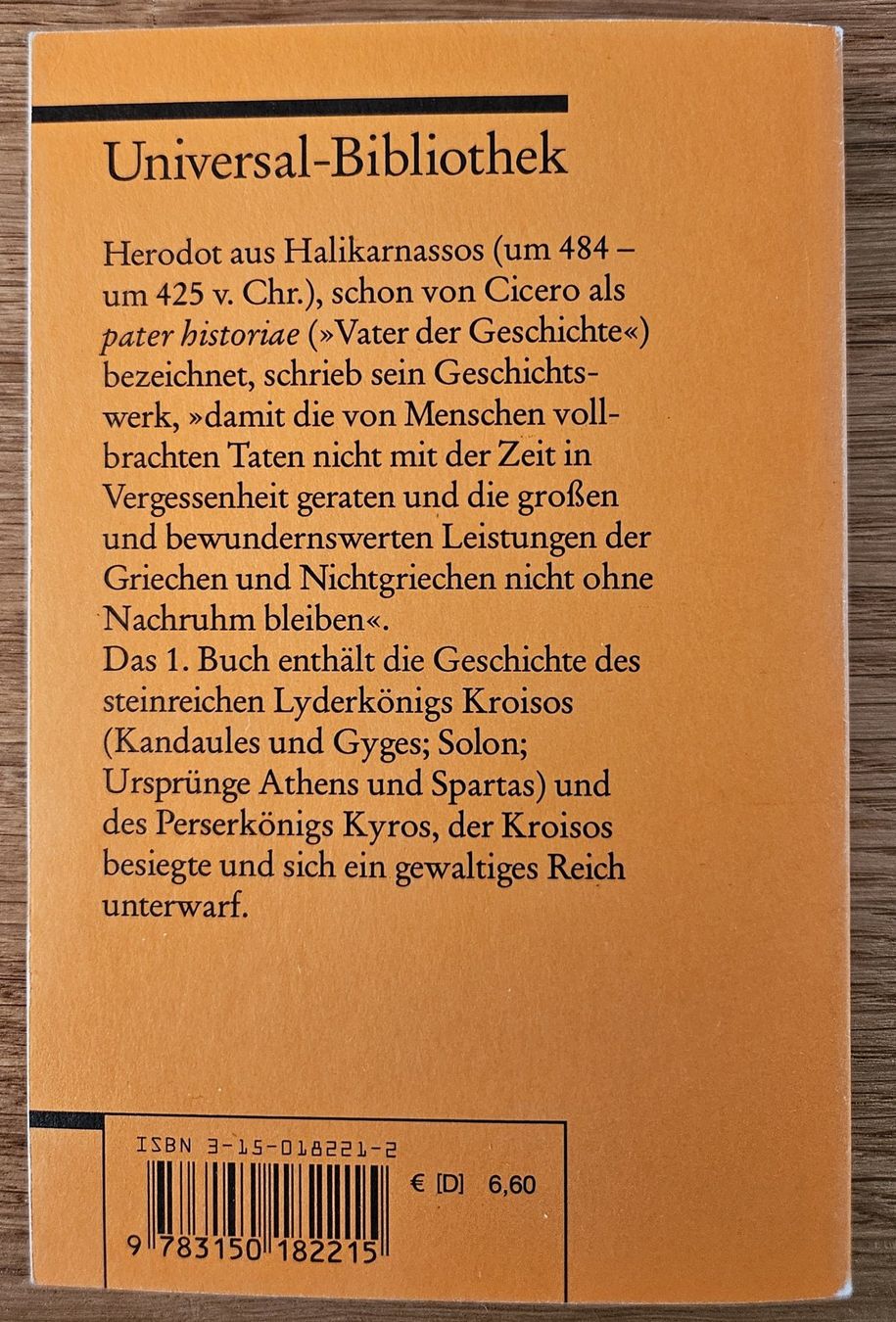 Libri: Herodot: Historien 1. Buch – Usato da Schaffhausen venduto da asyouwestley 3