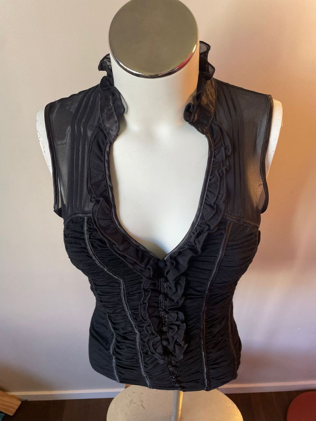 Top: Top gothique - corset style - Taille M – Usato da Troinex venduto da Irisglo 4