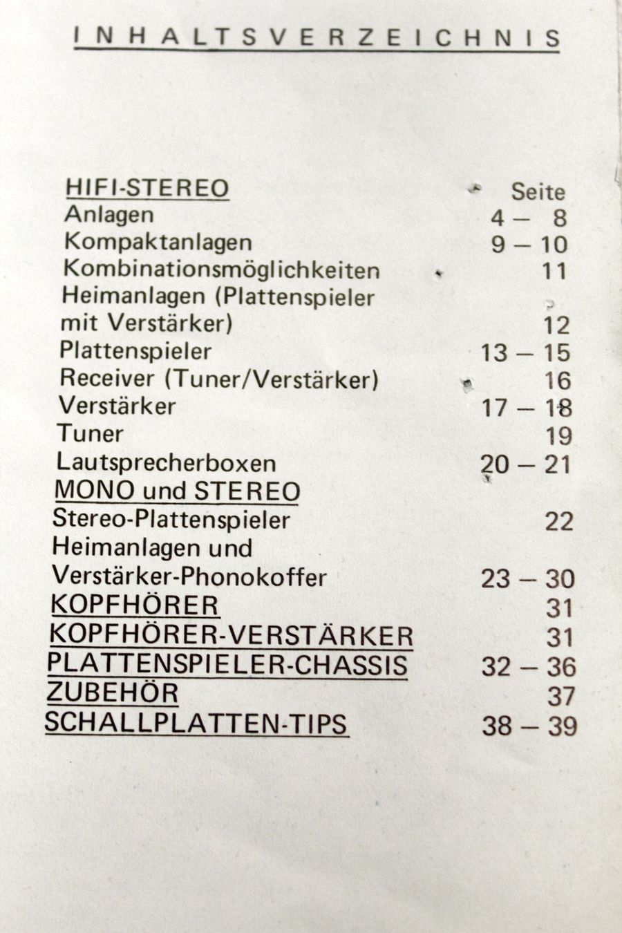 Philips Tourne-disques: Original Katalog: PERPETUUM EBNER Komplettes Programm, 1971 – D'occasion à Bern par Vitaneuf 8