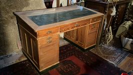 Bureau 1930 à store rideau Büro antik Arbeitsmöbel