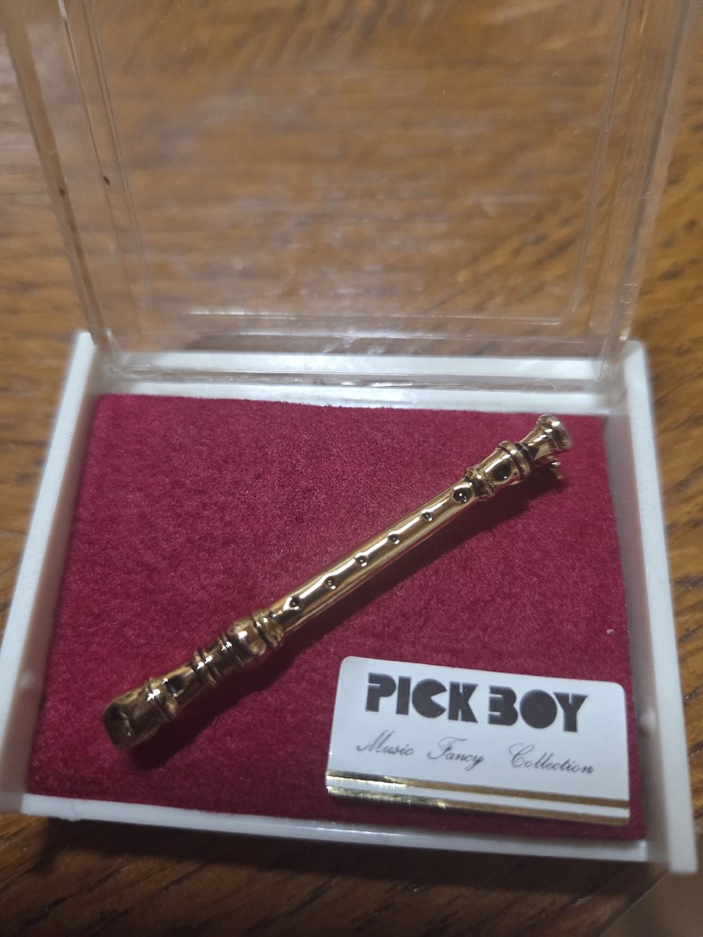 Cravatte: Krawattennadel oder Brosche Musikant Pick Boy Music Fancy Co – Nuovo e nell'imballaggio originale da Altdorf UR venduto da arnoldrita